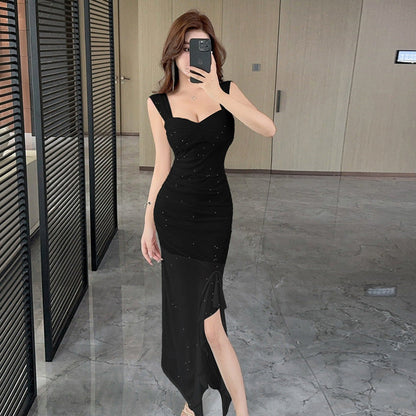 Variant image for Dam Långklänning Off-Shoulder Transparent Fest Bröllop-4