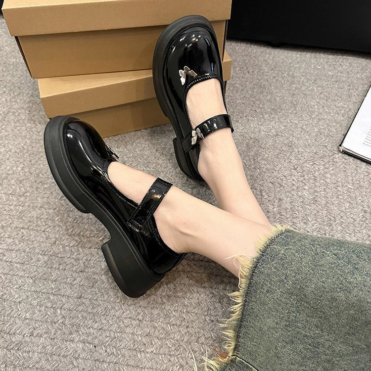 Dam Mary Jane Skor med Halkfri Sula och Justerbara Remmar – Elegant och Bekväm Skor för Vardags och Fest 3