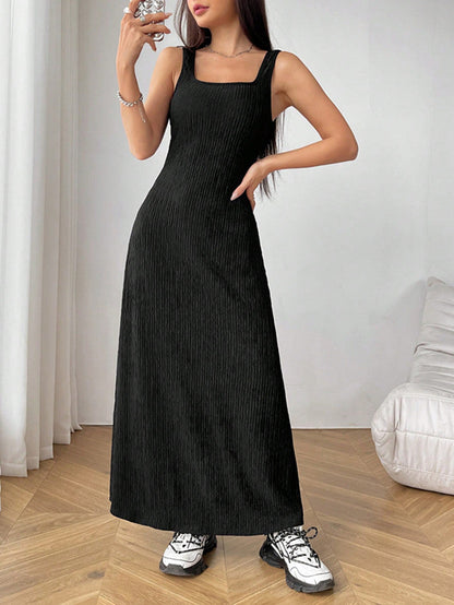 Variant image for Kvinnors A-linje Klänning Hög Midja Spandex Polyester-1