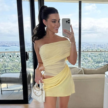 Kvinnors Aftonklänning Draperad Elastisk Tyget 5