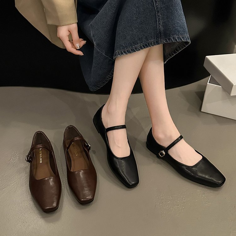 Bequeme Ballerinas Damen aus Synthetischem Leder mit Klassischer Remdesign – Elegante Ballerina Schuhe für Alltag und Festlichkeiten 5