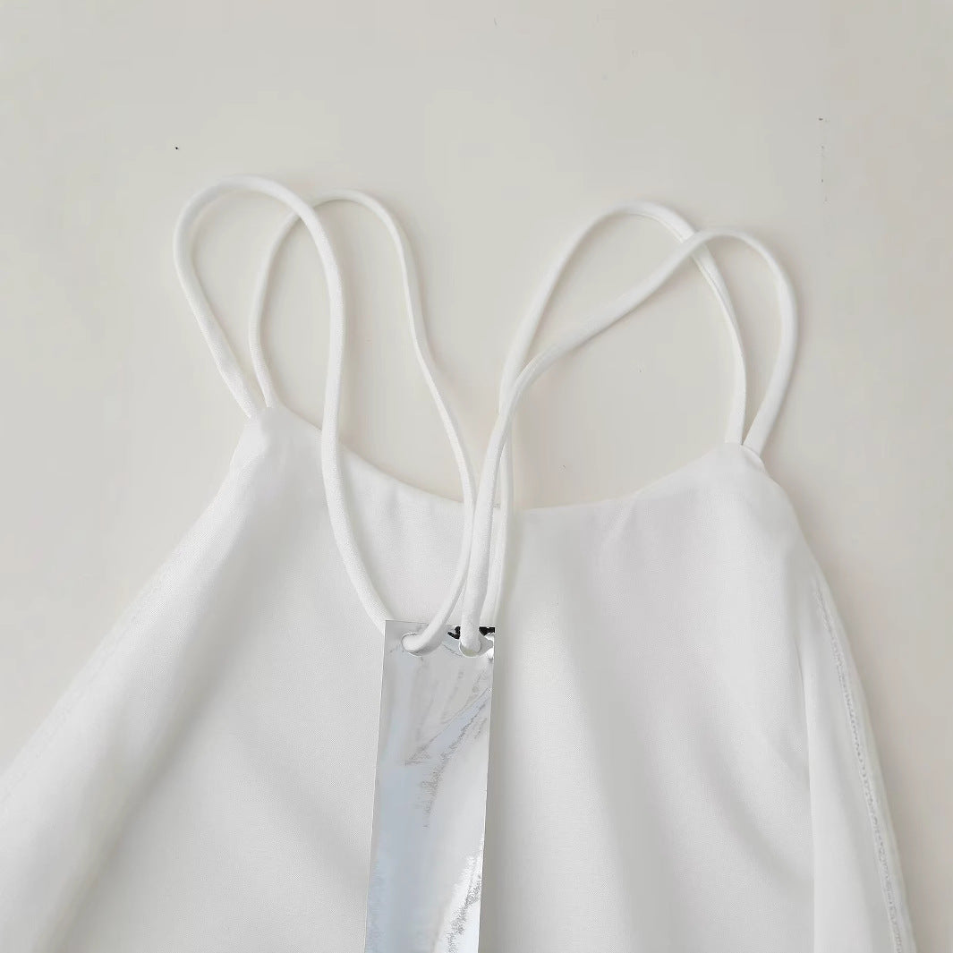 Dam Klänning Ärmlös Med Smal Ryggdekoration Polyester Fina Dam Klänningar-4