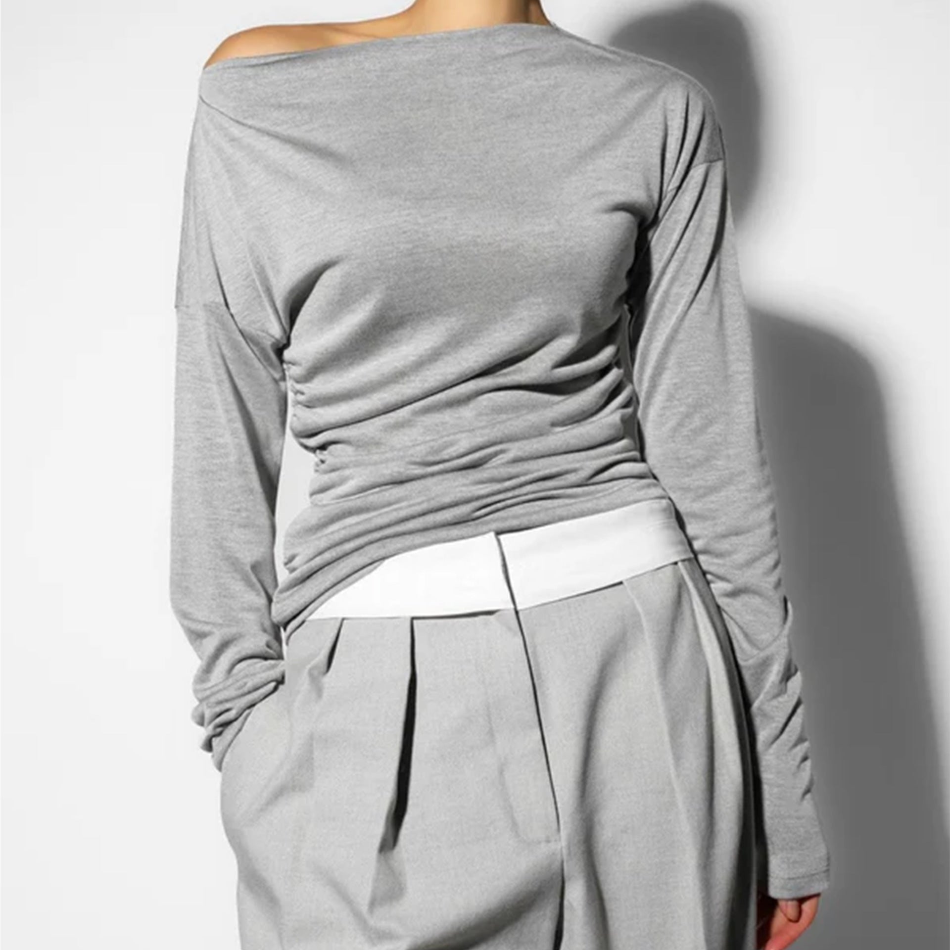 Dam Off-Shoulder Topp Lätt Material Elegant Design 4