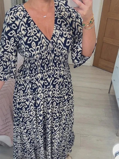 Variant image for Kvinnors Lång Klänning Trendig Polyester-44