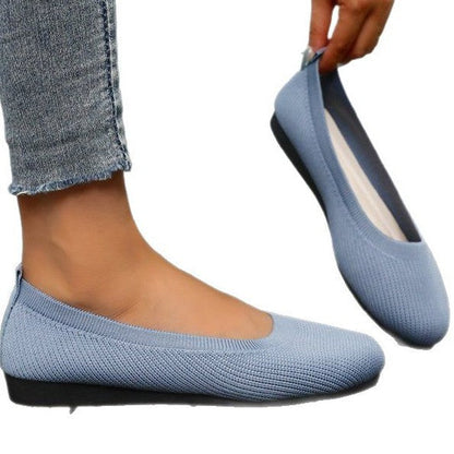 Kvinnors Ballerinas Slip-On Vävt Material med Halkfri Sula 6