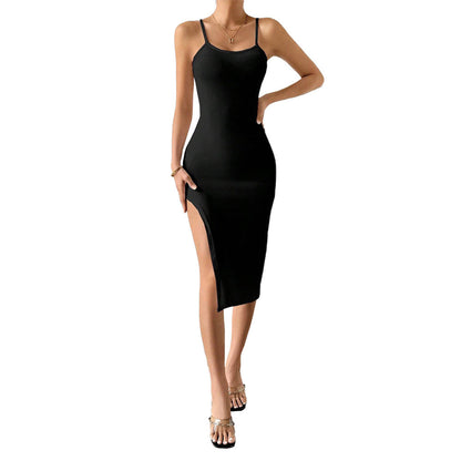 Kvinnors Bodycon Klänning U-ringning Midilängd Polyester Elastan-3