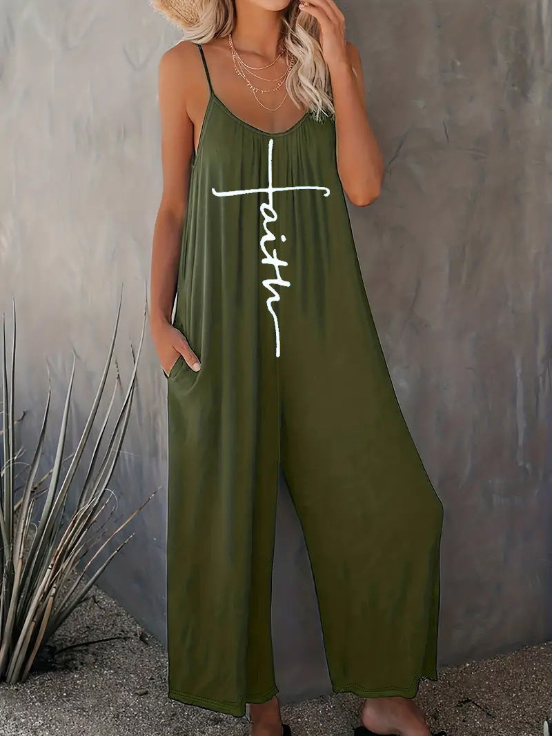 Variant image for Snygga Byxor Dam Loose Fit Tryckt Polyester-1