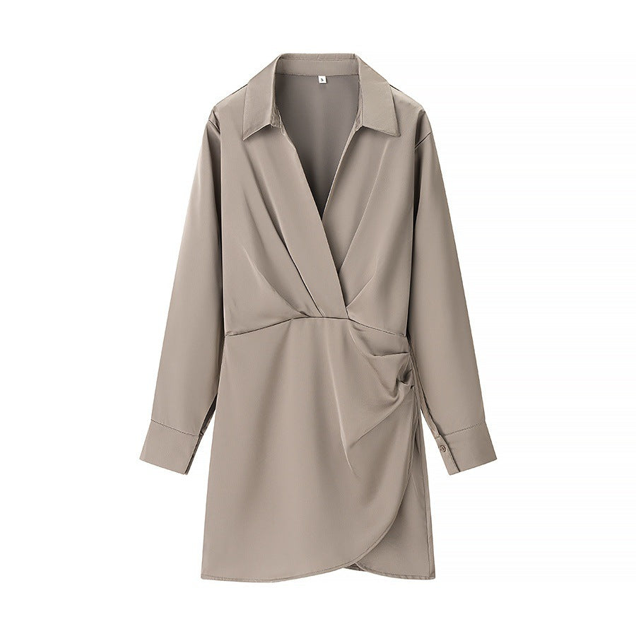 Skjortklänning Dam Utställda Hem Andningsbart Tyg 9