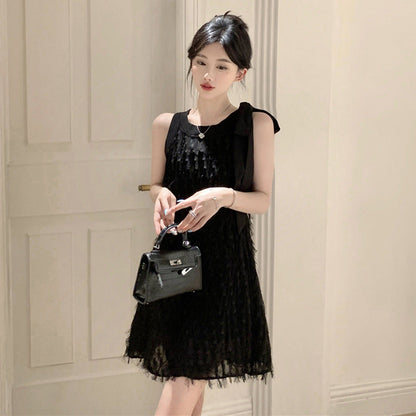 Variant image for Kvinnors Ärmlös Västklänning Med Fransar Polyester-4