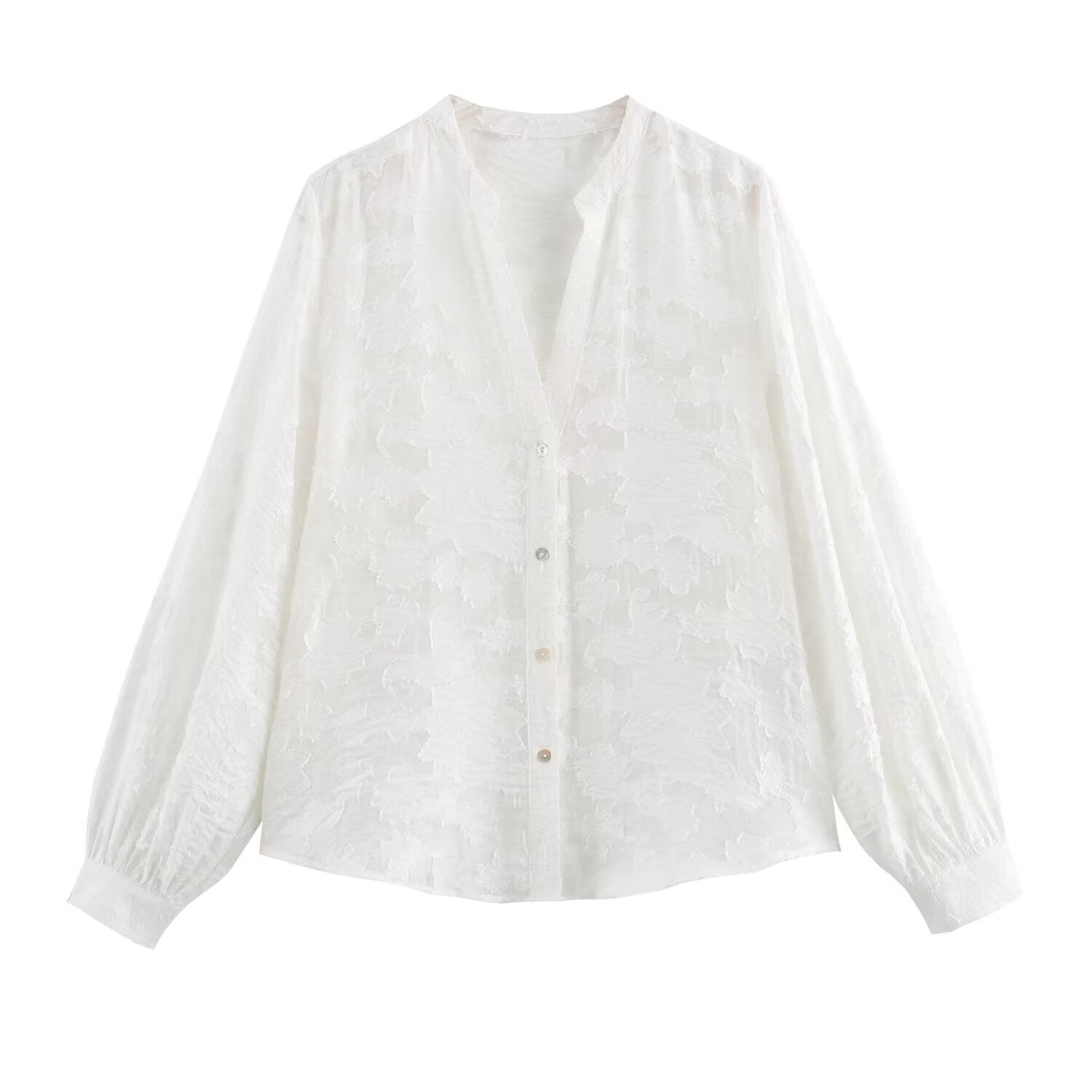 Variant image for Herrskjorta Långärmad Blommig 100% Bomull Avslappnad Passform-9