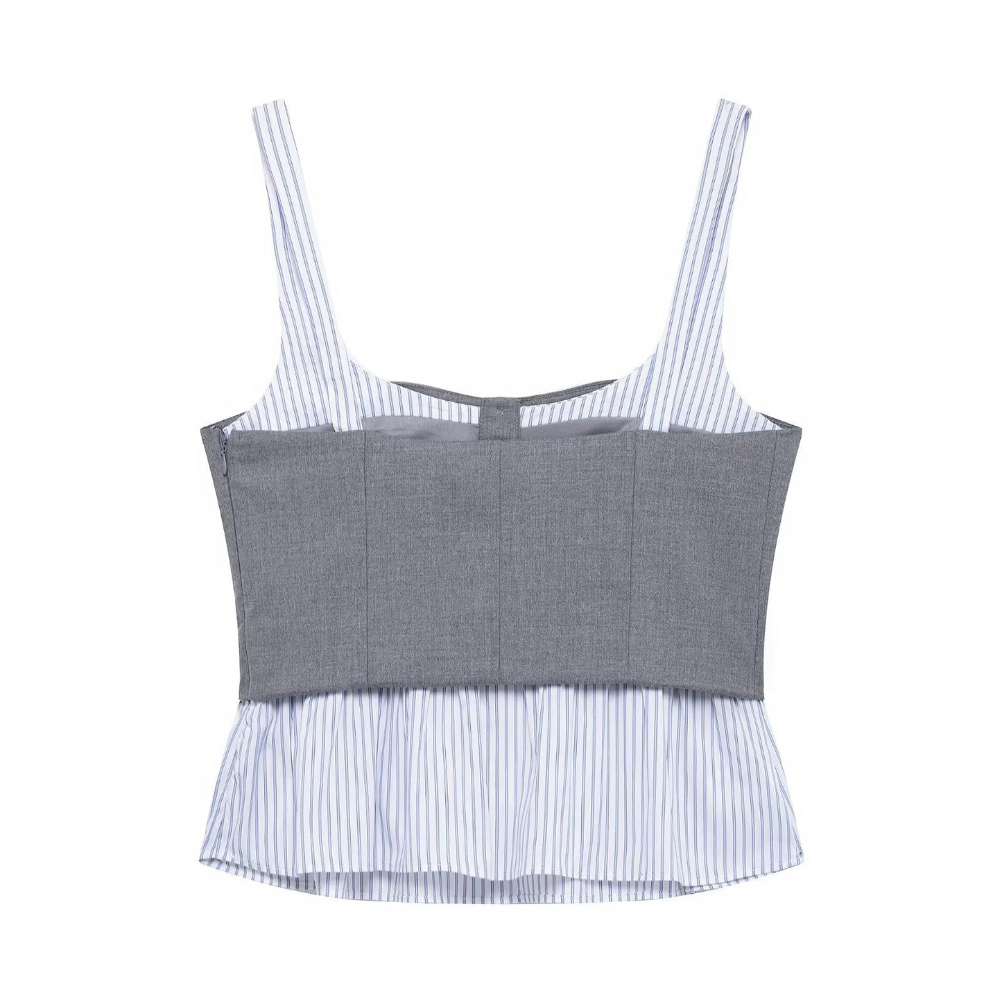 Kvinnors Mini Kjol Set Axelremmar Randig Polyester-3