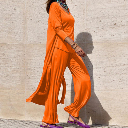 Kvinnors Långa Byxor Chic Acetatfiber-3