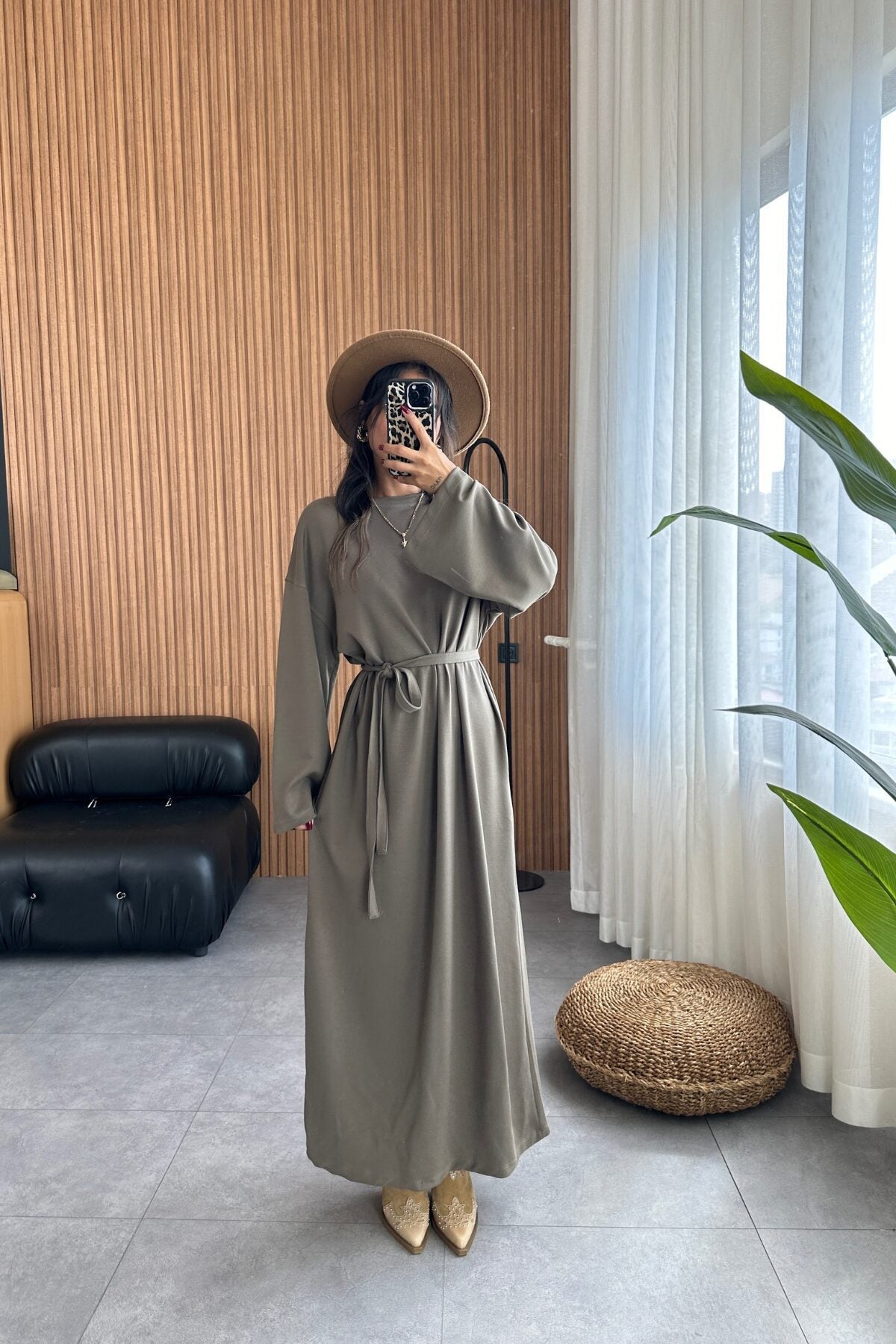 Variant image for Dam Långklänning Löst Draperad Polyester för Fest-9