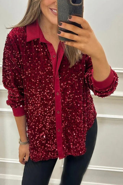 Herrskjorta Långärmad Avslappnad Polyester-4