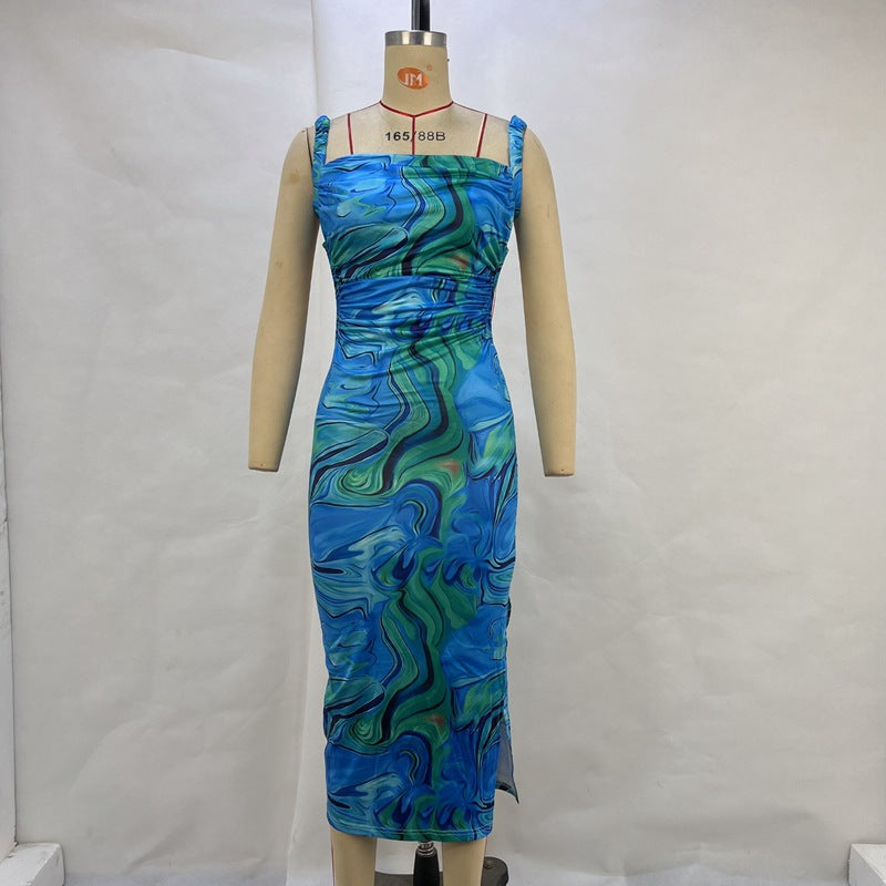 Dam Klänning Bodycon Off-Shoulder Midi Högkvalitativt Tyg-4