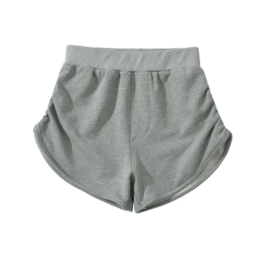 Kvinnors Fritidshorts Sportig Andningsbart Material Hög Midja 1