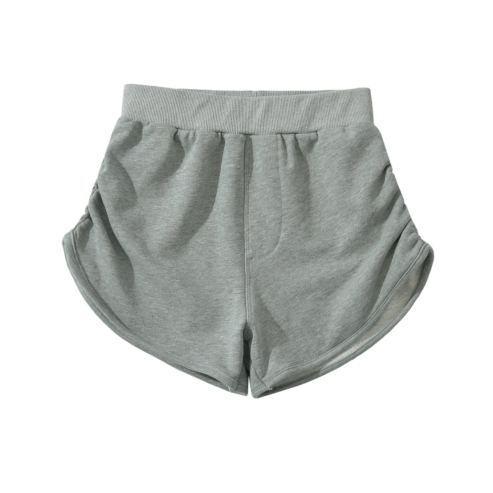 Kvinnors Fritidshorts Sportig Andningsbart Material Hög Midja 7