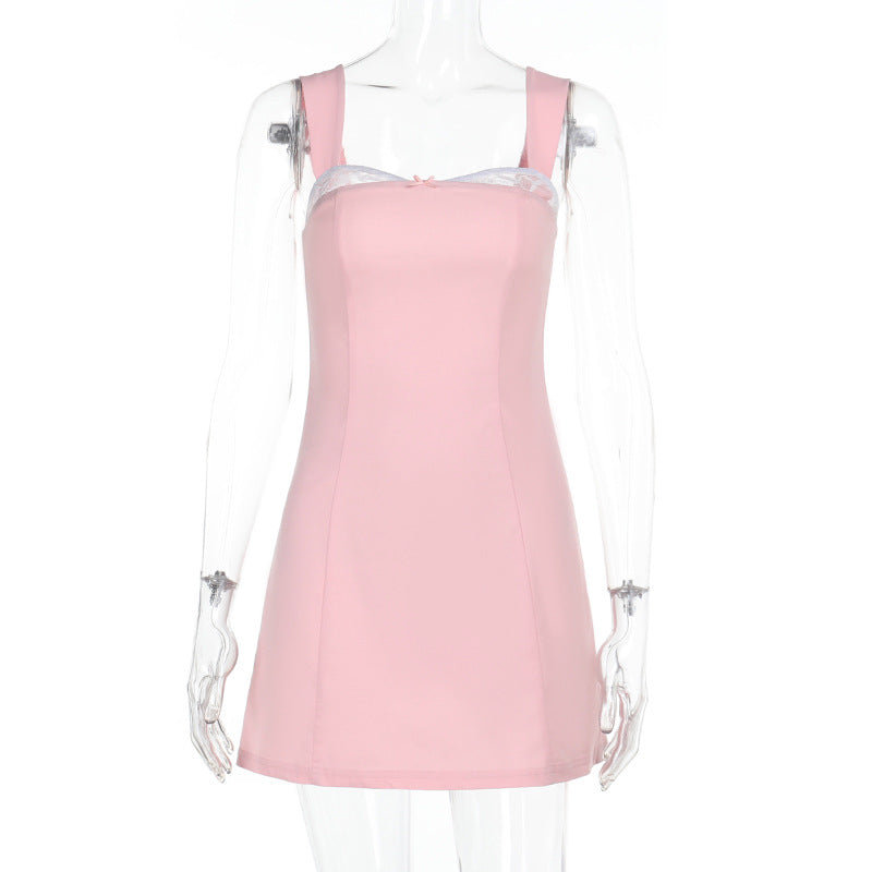 Variant image for Kvinnors Klänning Breda Remmar Elegant Polyester Elastan-1