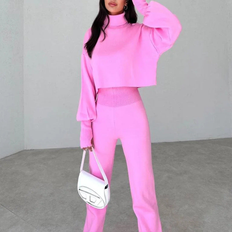 Kvinnors Affärsdräkt Långärmad Hög Krage Polyester-5