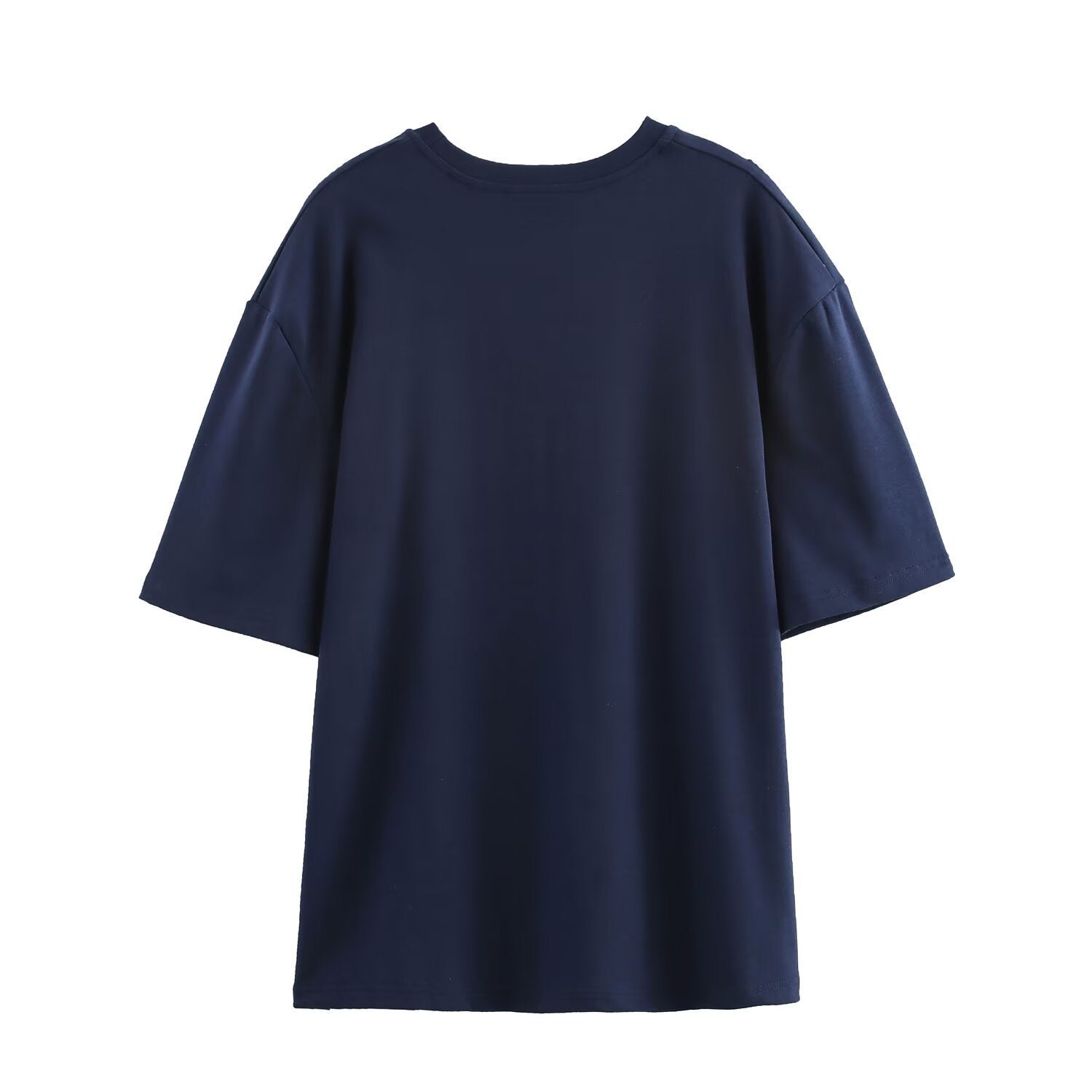 Dam T-shirt Street Style Avslappnad Bomull 3