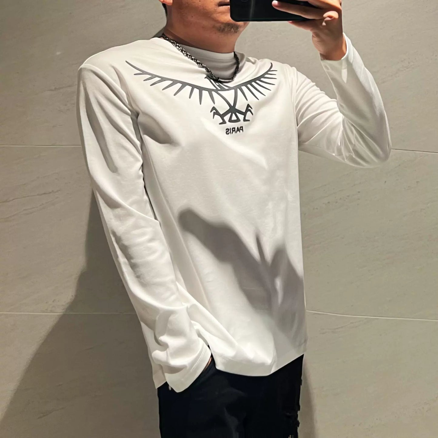 Unisex T-Shirt Geometrisk Design Mjuk Bomull-2