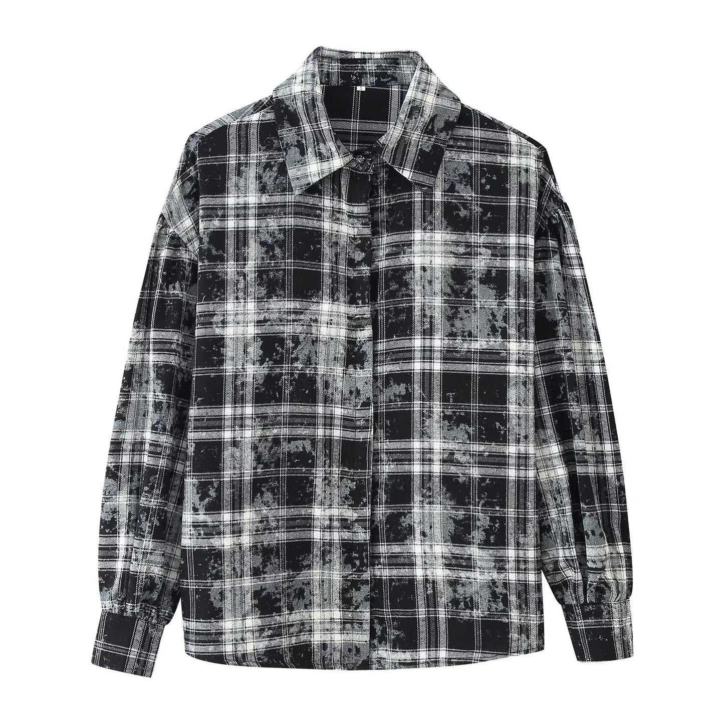 Kvinnors Tvådelad Uppsättning Rutig Design med Ruffle Detaljer Högkvalitativt Tyg 3