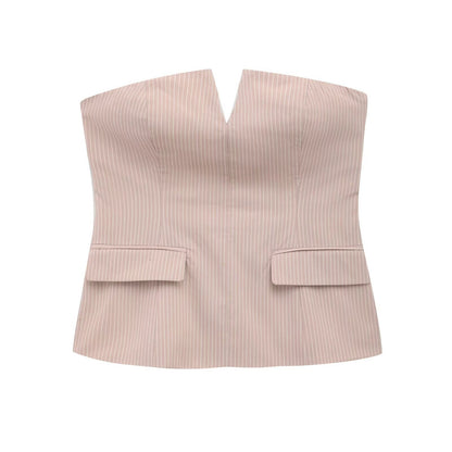 Dam Bustier Topp Mångsidig Polyester för Festtoppar-3