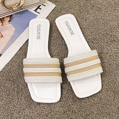 Kvinnors Öppna Sandaler Breda Remmar Ergonomisk Fotbädd 2