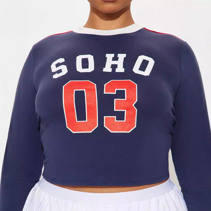 Tjej Sportig Tröja Färgblock Polyester Spandex-5