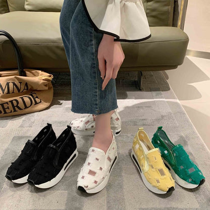Kvinnors Sneakers Slip-On Andningsbart Material Avslappnad Design 3