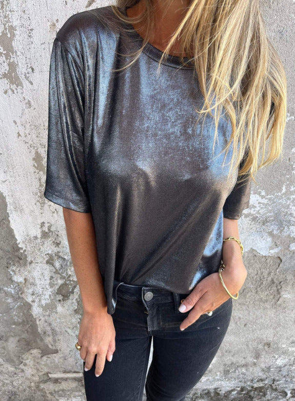 Variant image for Damer T-shirt Rundhalsad Kortärmad Polyester Spandex-29