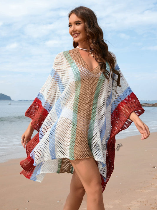 Dam Strandbikini Täckning Klänning Löst Passform Akryl-1