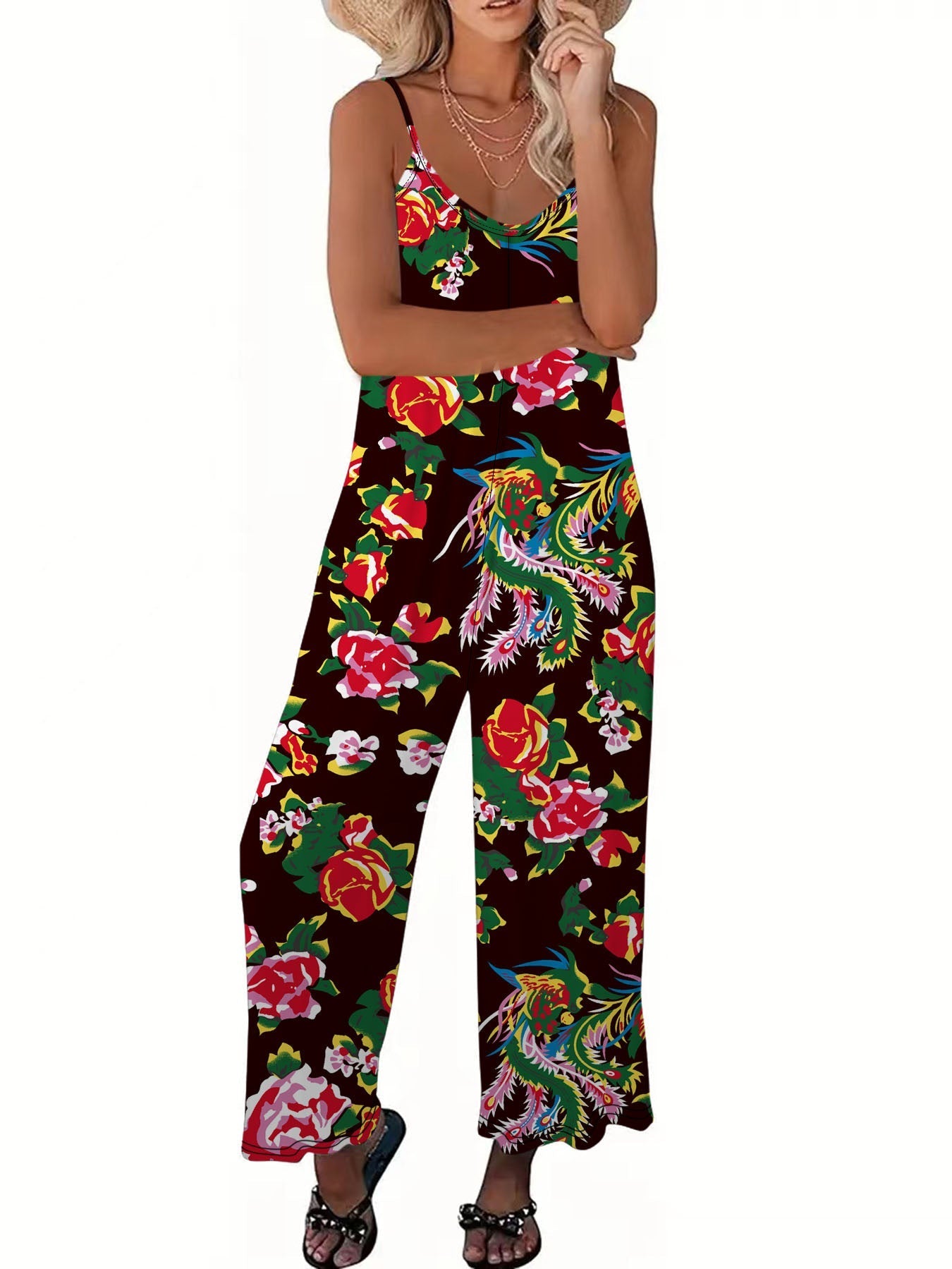 Variant image for Dam Långbyxor Avslappnad Polyester Med Bekväm Midja-6