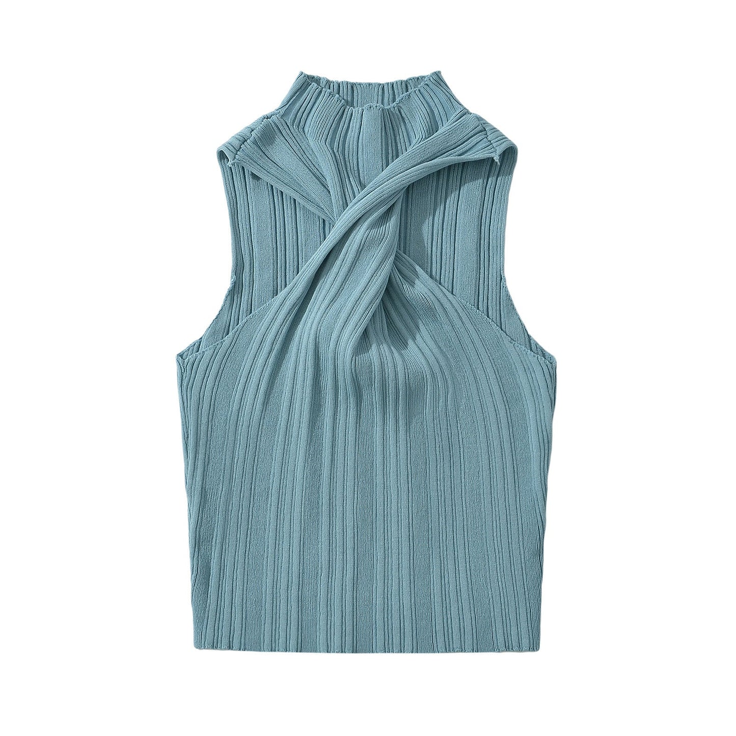 Dam Slim Fit Top Cirkulär Halsringning Mjuk Tygblandning-5