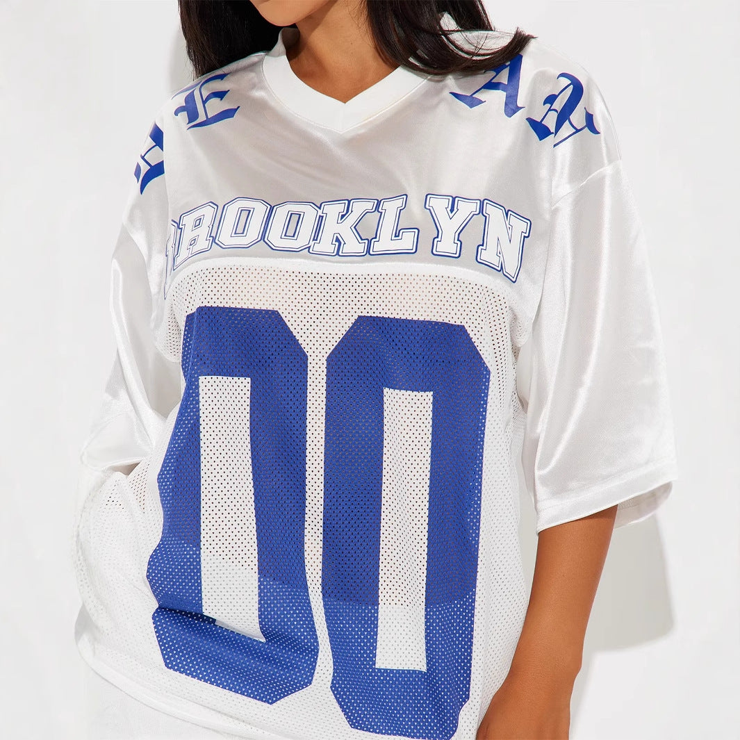 Dam V-neck Topp Sportig Polyester Regular Fit-4