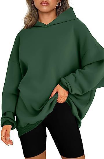 Överdimensionerad Fleecejacka Dam med Huva i Mjuk Polyester – Trendig Patchworkdesign och Långärmad Komfort 15