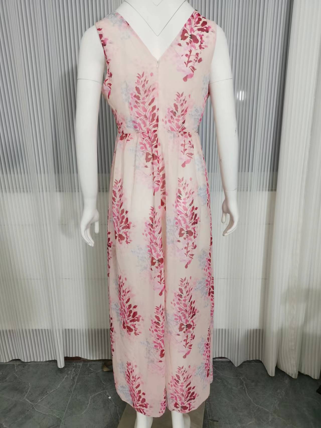 Variant image for Kvinnors Långklänning Blommig A-linje Polyester-9