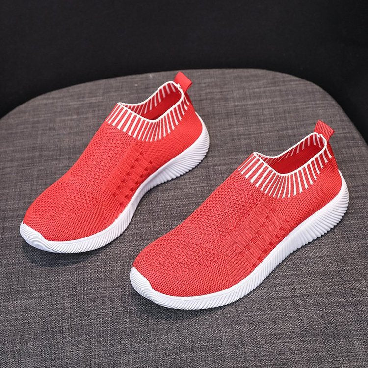 Kvinnors Slip-On Sneakers Sportig Nätmaterial 6