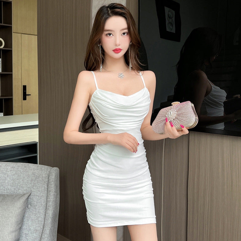 Kvinnors Kort Klänning V-ringad Mesh Bodycon-2