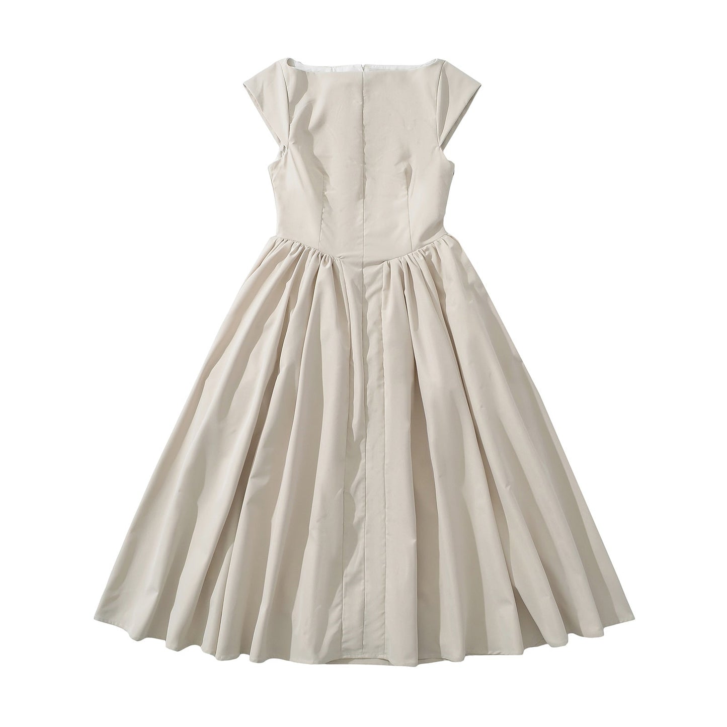 Dam Aftonklänning Klassisk Snitt Voluminös Kjol Högkvalitativt Material-4