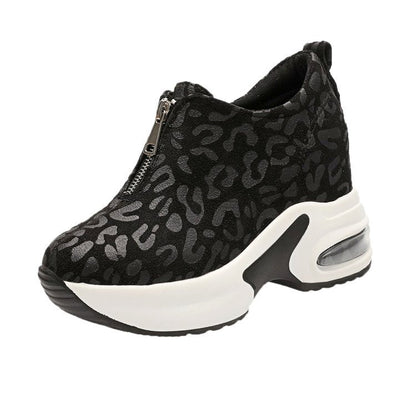 Kvinnliga Chunky Sneakers Trendig Design Högkvalitativt Tyg 1