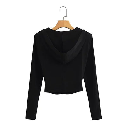 Kvinnors Wrap Topp Djup V-hals Elegant Samling Andningsbart Material-2