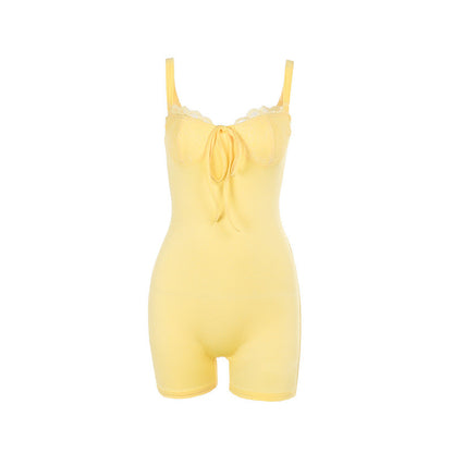 Kvinnors Overall Justerbara Spaghettiband Elastisk Blandning-6