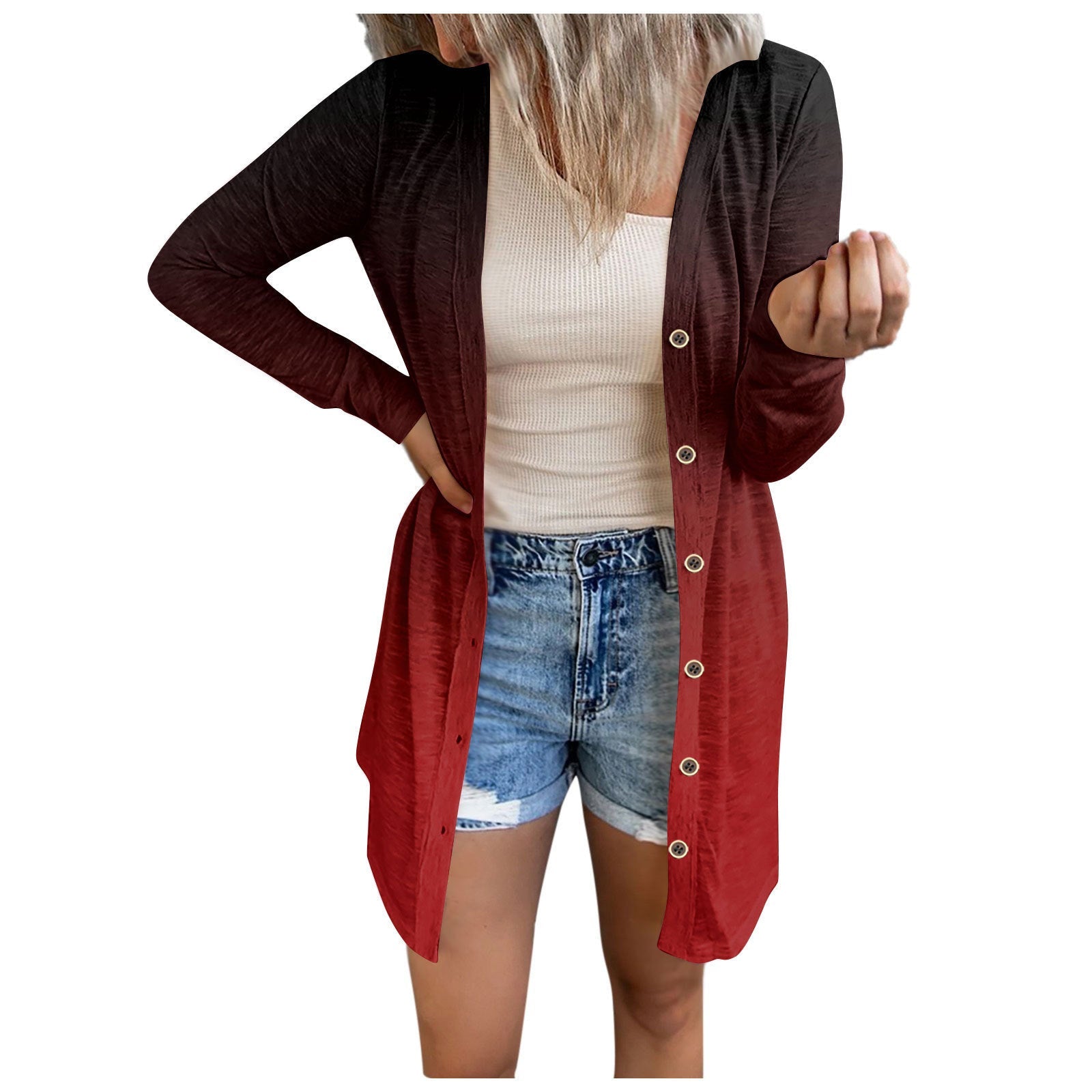 Dam Kappa i Hållbart Material – Vardaglig och Elegant Passform, Perfekt för Alla Säsonger 13