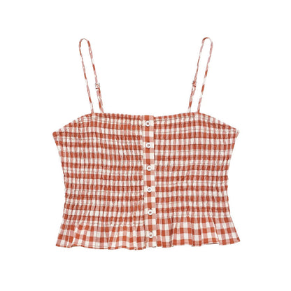 Variant image for Dam Spaghetti Top Med Volangkant Streetwear Polyester-1