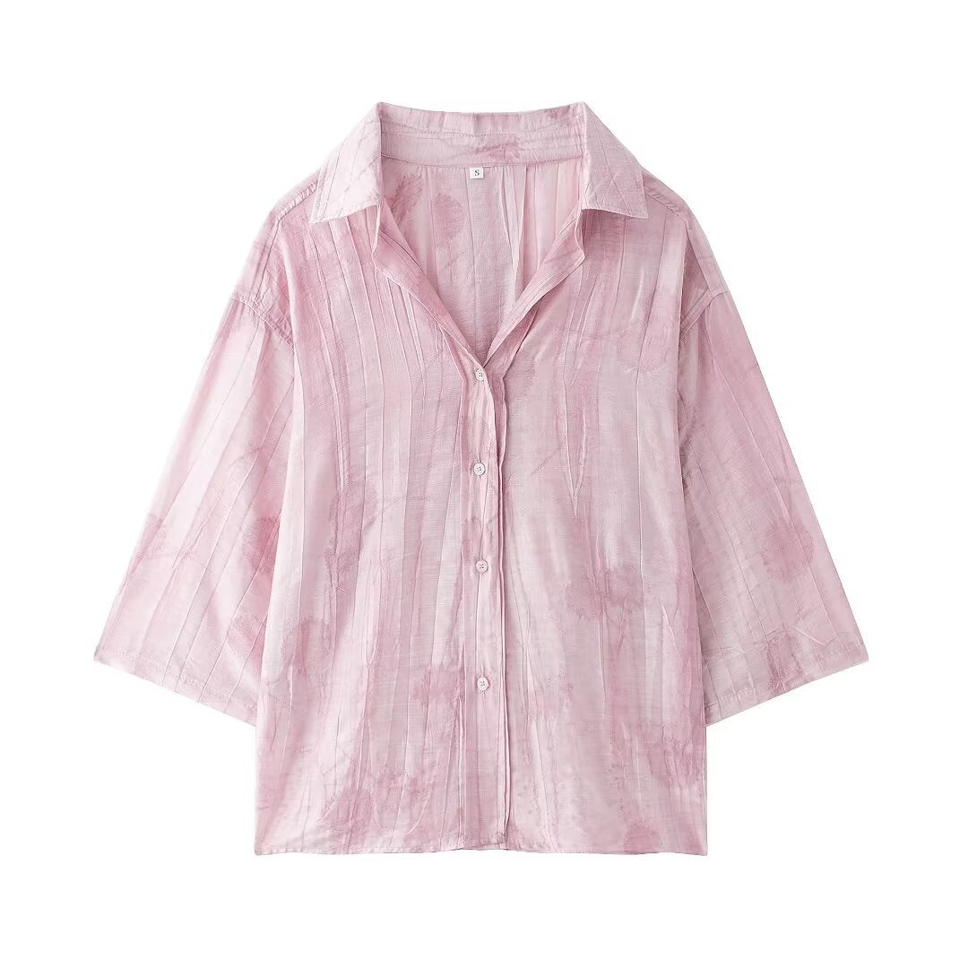 Variant image for Dam Topp och Byxor Jacquard Avslappnad Stil-17