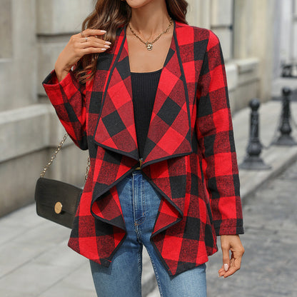 Variant image for Dam Lång Kofta Oregelbunden Design Polyester Cardigan-1