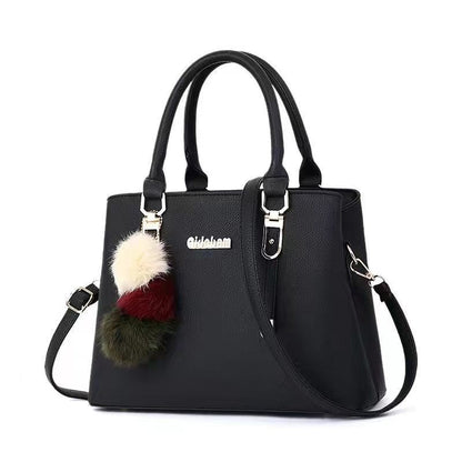 Dam Axelväska Stor Axelremsväska PU-material med Justerbar Rem-5