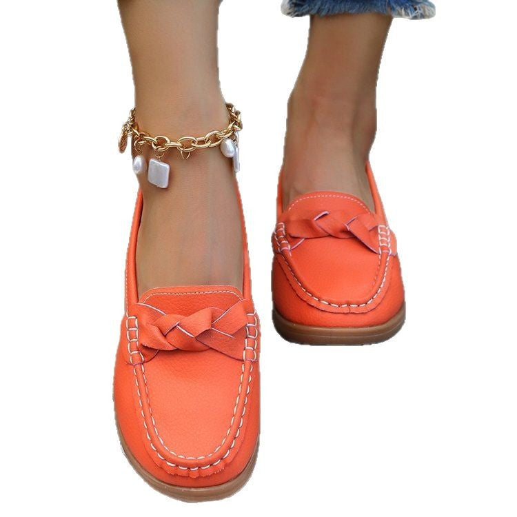 Dam Mockasiner med Loop-applikation och Icke-Slip Sula – Vadderad Fotbädd för Komfort, Storlek 36-41 6