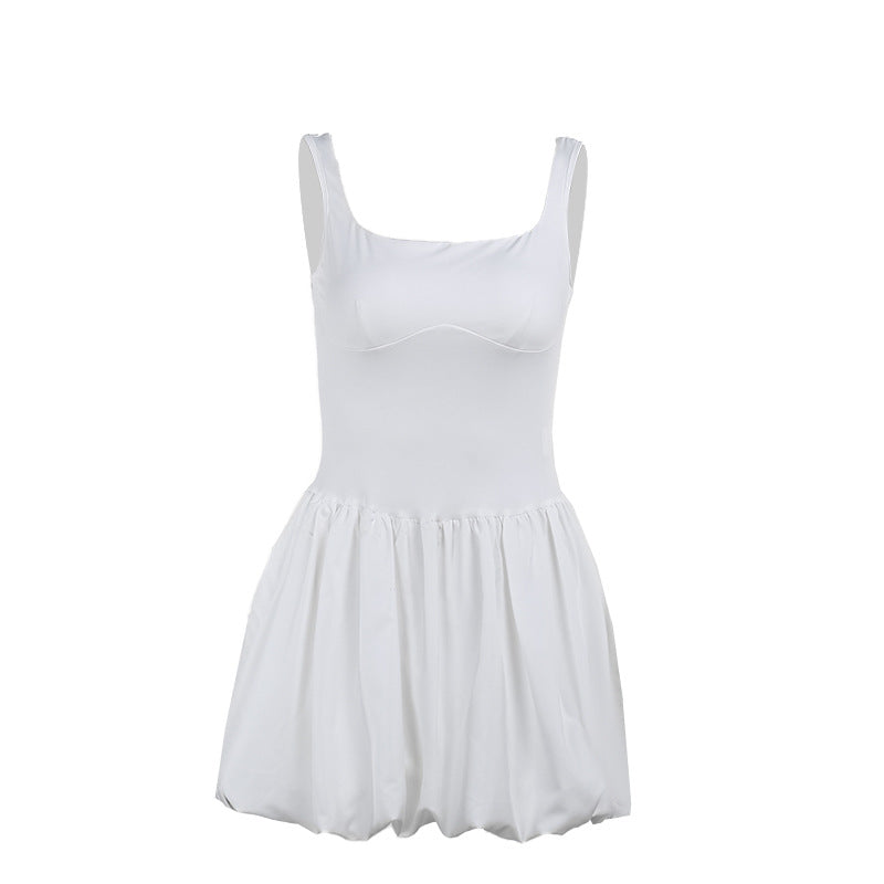 Kvinnors Jumpsuit Samlad Detalj Andningsbart Tyg 6